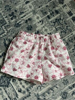 Women's Pink Floral Shorts